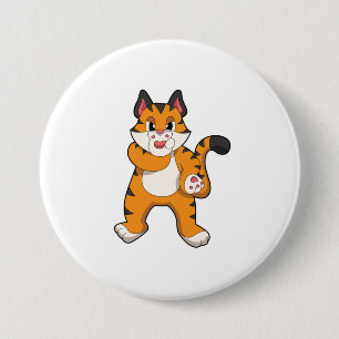 Tiger Ronde Button 7,6 Cm