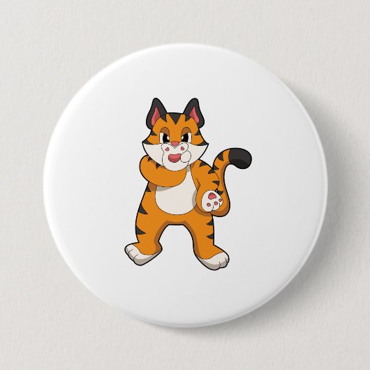 Tiger Ronde Button 7,6 Cm (Voorkant)