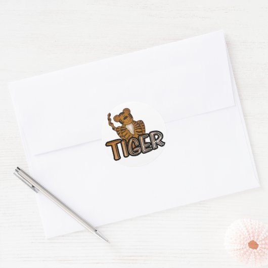TIGER RONDE STICKER (Envelop)