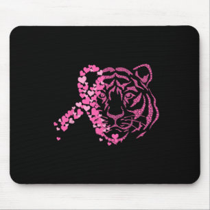Tiger roze lint borstkankerbewuster muismat