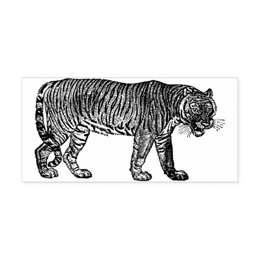 Tiger Rubber Stamp Rubberstempel (Afrduk)