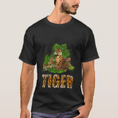 Tiger Safari Wildlife Cat Animal T-shirt (Voorkant)