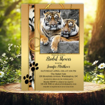 Tiger Safari Zoo Bridal Shower