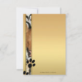 Tiger Safari Zoo Wedding RSVP Kaart (Achterkant)