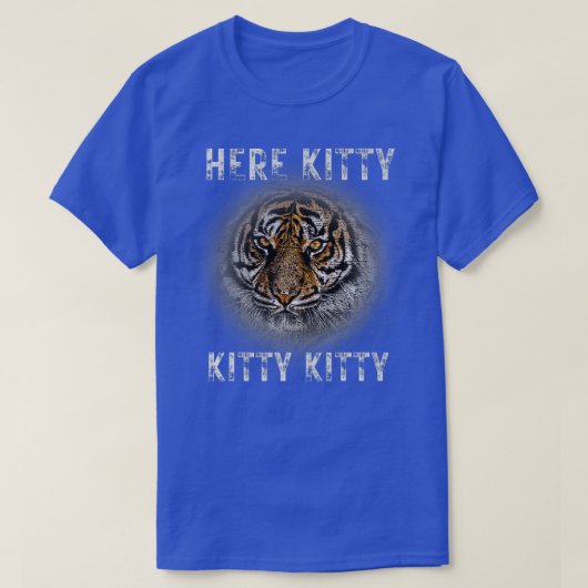 Tiger Safari Zoo Wildlife Animal here Kat Big Ca T-shirt (Design voorkant)