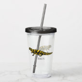 Tiger salamander cartoon illustratie acryl drinkbeker (Achterkant)