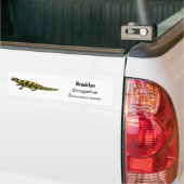 Tiger salamander cartoon illustratie bumpersticker (Op Truck)