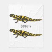 Tiger salamander cartoon illustratie fleece deken (Voorkant)