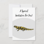 Tiger salamander cartoon illustratie kaart (Achterkant)