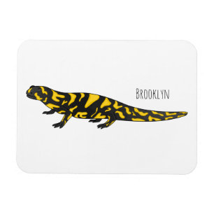 Tiger salamander cartoon illustratie magneet