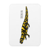 Tiger salamander cartoon illustratie magneet (Verticaal)