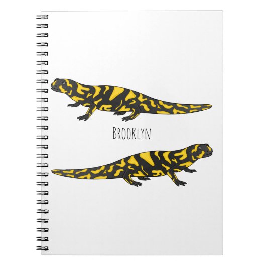 Tiger salamander cartoon illustratie notitieboek (Voorkant)