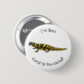 Tiger salamander cartoon illustratie ronde button 5,7 cm (Voorkant /achterkant)