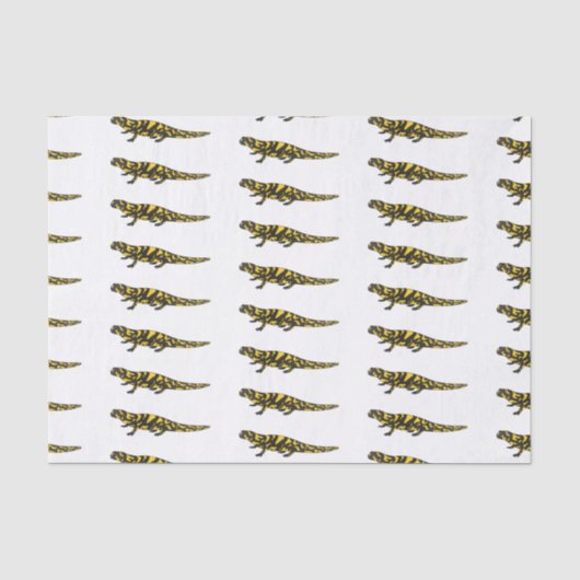 Tiger salamander cartoon illustratie tissuepapier (Voorkant)