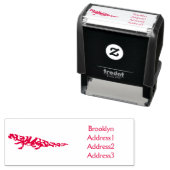 Tiger salamander cartoon illustratie  zelfinktende stempel (In situ)