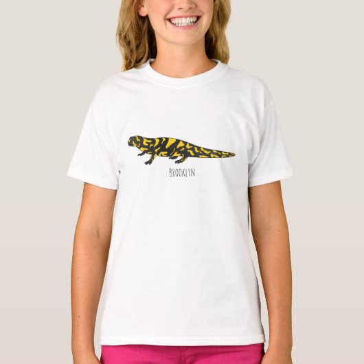 Tiger salamander cartoon illustration  t-shirt (Voorkant)
