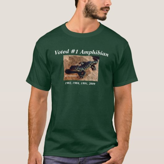 Tiger Salamander (groen) T-shirt (Voorkant)
