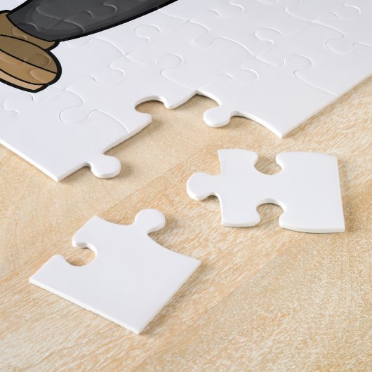 Tiger Scarf Beanie Legpuzzel (Zijkant)