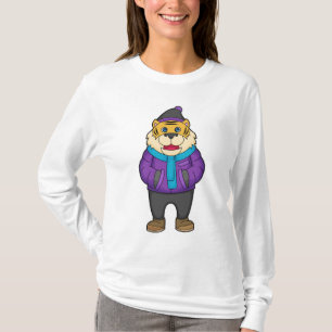 Tiger Scarf Beanie T-shirt