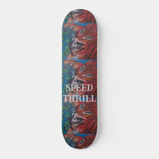 TIGER SCHAATS BOARD ONTWERP VAN PAULA REILLY PERSOONLIJK SKATEBOARD