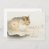 Tiger schilderen door Ohara Koson Briefkaart (Voorkant / Achterkant)