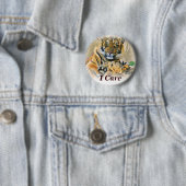 Tiger,Seeking_ Ronde Button 5,7 Cm (In situ)