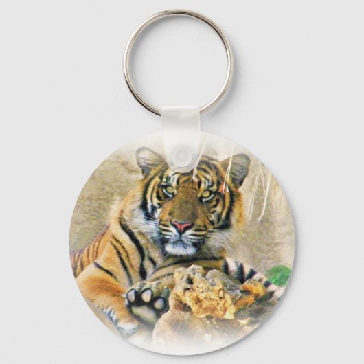 Tiger,Seeking_ Sleutelhanger (Voorkant)