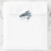 Tiger Shark Head Ronde Sticker (Tas)