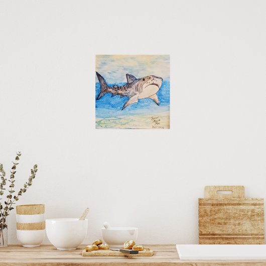 Tiger Shark Poster (Keuken)