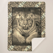 Tiger Sherpa Blanket Deken (Voorkant)