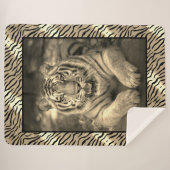 Tiger Sherpa Blanket Deken (Voorkant (horizontaal))