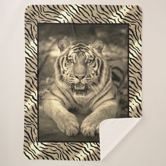 Tiger Sherpa Blanket Sherpa Deken (Voorkant)