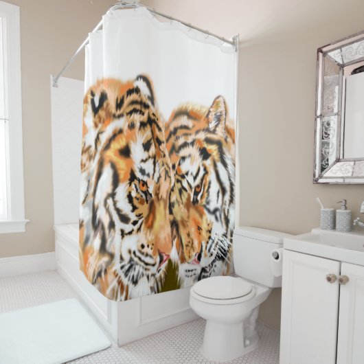 Tiger Shower Curtain Douchegordijn (In situ)