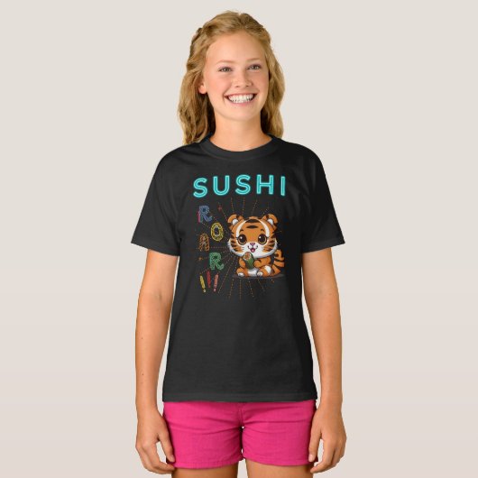 Tiger Shushi Roar T-shirt (Voorkant volledig)