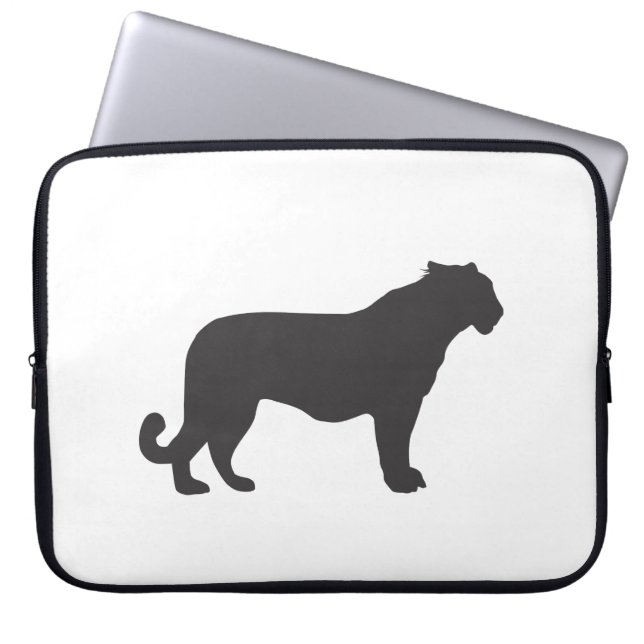 Tiger Silhouette Laptop Sleeve (Voorkant)