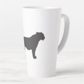 Tiger Silhouette Latte Mok (Rechterhoek)