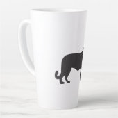 Tiger Silhouette Latte Mok (Linkerhoek)