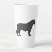 Tiger Silhouette Latte Mok (Voorkant)