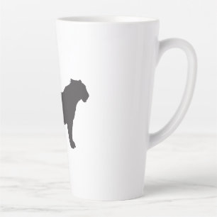 Tiger Silhouette Latte Mok