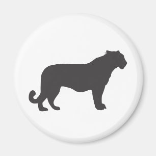 Tiger Silhouette Magneet