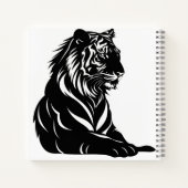 Tiger Silhouette Notitieboek (Achterkant)