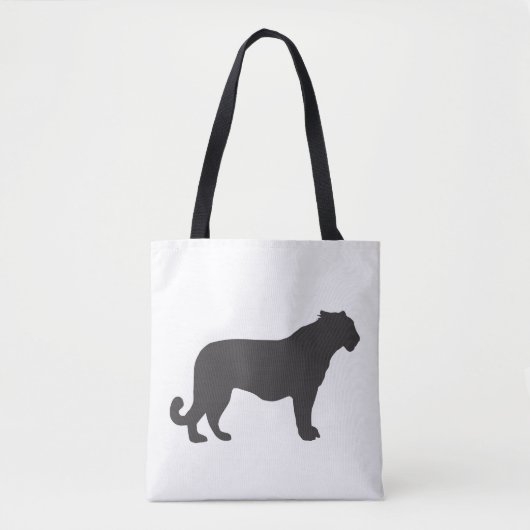 Tiger Silhouette Tote Bag (Voorkant)