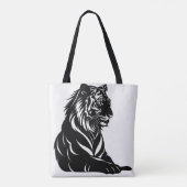 Tiger Silhouette Tote Bag (Achterkant)