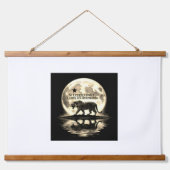 Tiger Silhouette Wall Art Hangend Wandkleed (Voorkant)