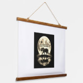 Tiger Silhouette Wall Art Hangend Wandkleed (Gebogen)