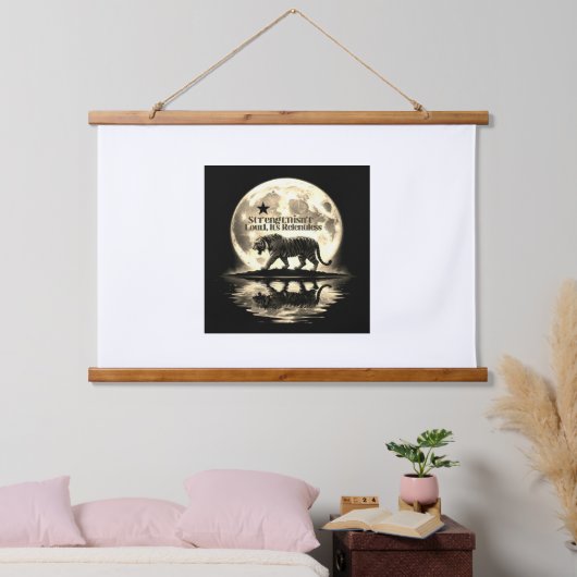 Tiger Silhouette Wall Art Hangend Wandkleed (Slaapkamer)