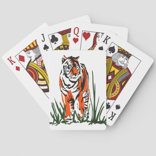 Tiger Silkscreen Pokerkaarten (Achterkant)
