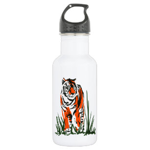 Tiger Silkscreen Waterfles