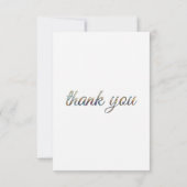 Tiger sitting on a sports car  bedankkaart (Achterkant)