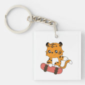Tiger Skating Sleutelhanger (Voorkant)